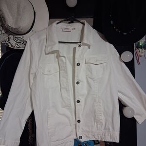 Women's White Denim Jacket